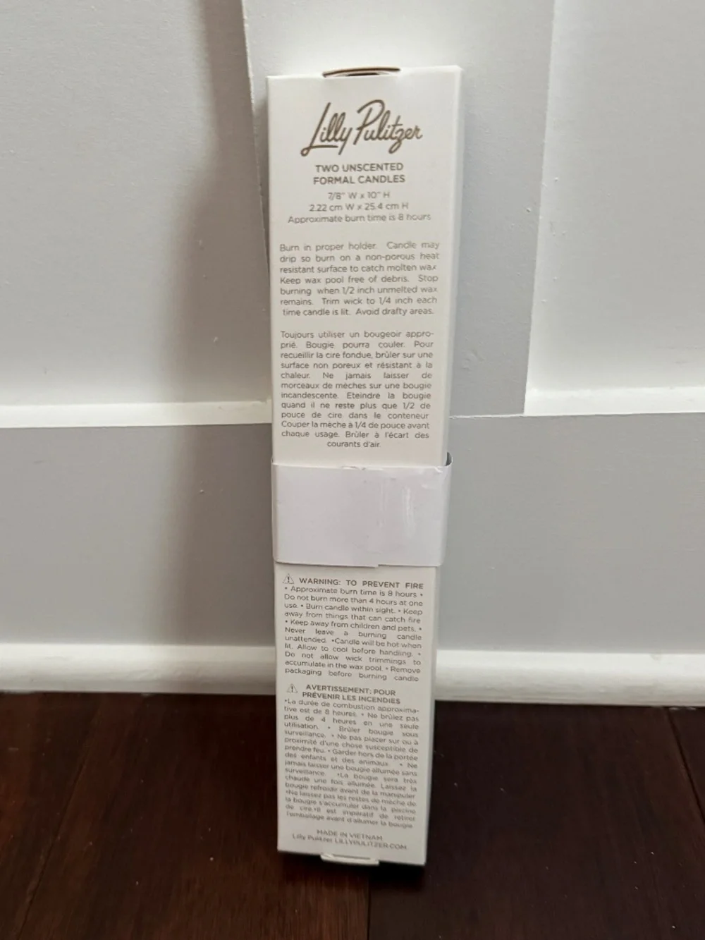 NIP Lilly Pulitzer unscented formal candles